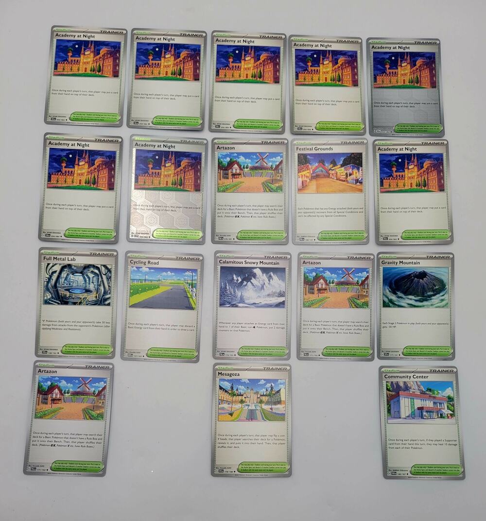 Pokemon TCG Stadium Card 18 Lot Uncommon PAL